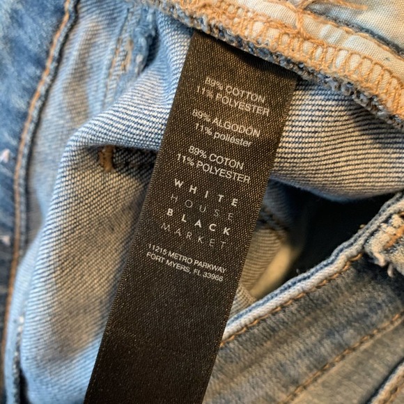 WHBM Destructed Girlfriend Jeans with Chains - Picture 12 of 12